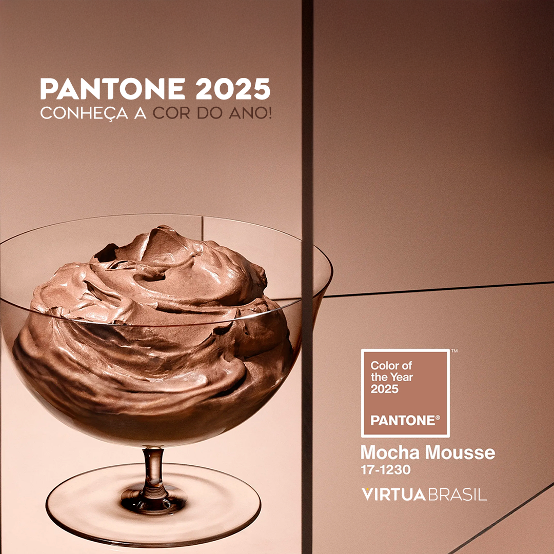 MOCHA MOUSSE: A COR PANTONE DE 2025.